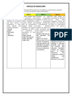 NIVELES DE REDACCIÓN. Producción de Textos.