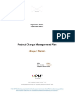(OPM2-12.P.TPL .v3.0.1) .Project Change Management Plan. (ProjectName) - (Dd-Mm-Yyyy) - (VX.X)