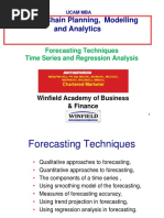 2 Forecasting Techniques Time Series Regression Analysis