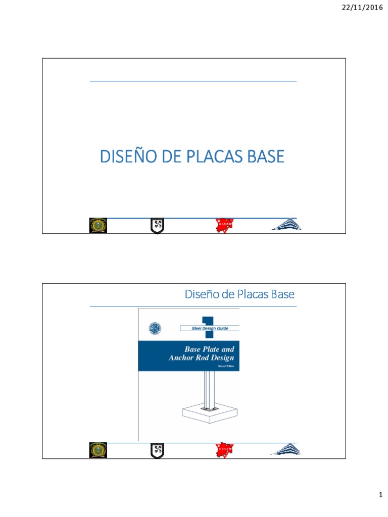 Diseño de Placas Base en Estructuras Metálicas | PDF | Materiales ...