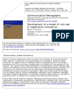 Model of Rule Use in Negotiation Interactions