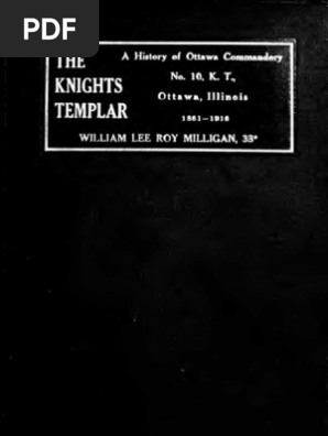The Knights Templar Compilation Of The History Of The Ottawa