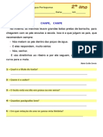 Chape, Chape: Língua Portuguesa Nome: - Data: - Inf.