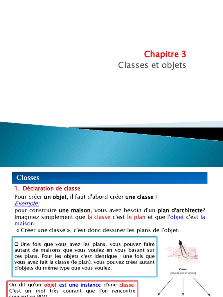 Introduction aux classes et objets en POO | PDF | Classe (informatique ...