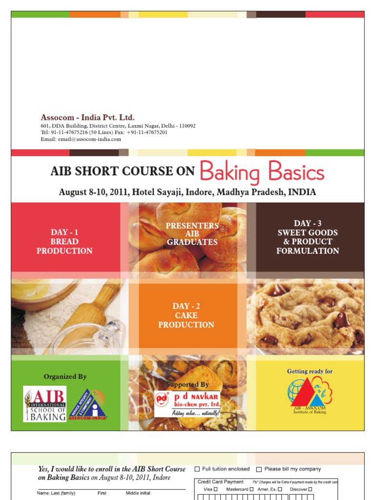 AIB Baking Basics Course in Indore | PDF