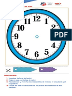 Ficha - Matemática - Reloj