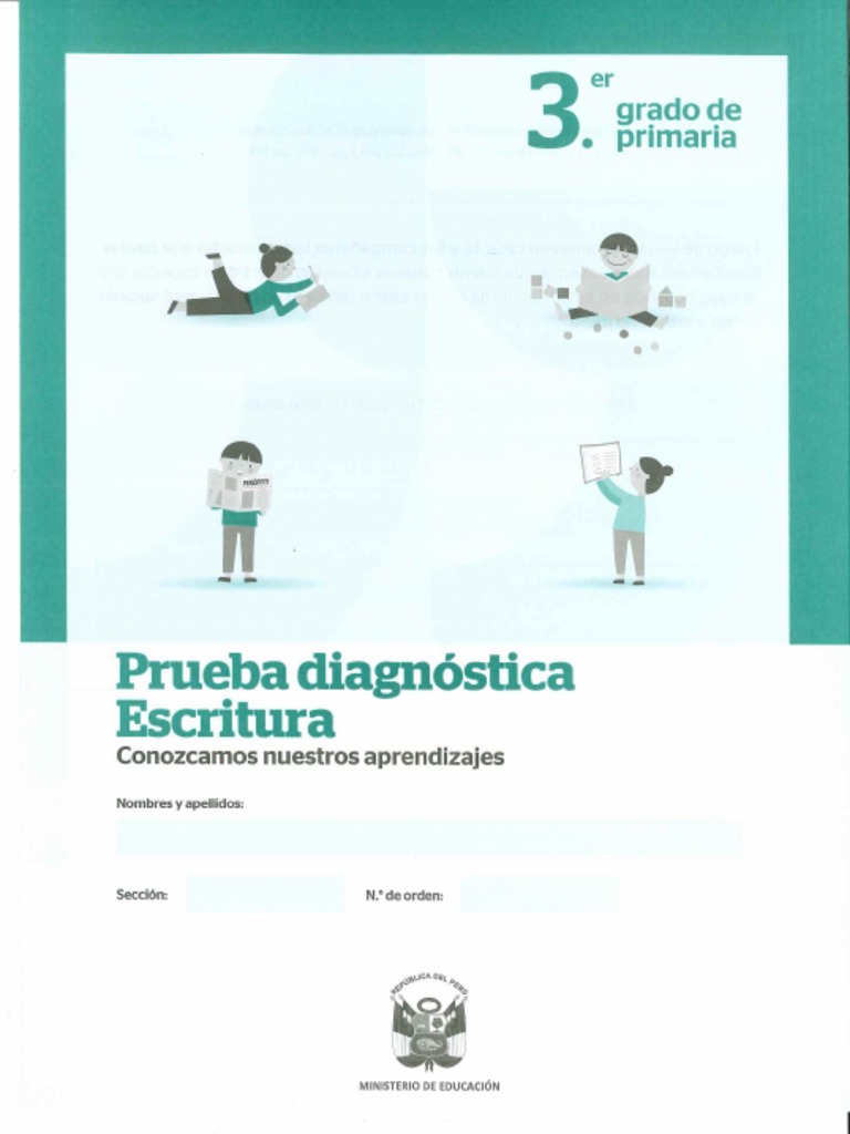 Prueba Diagnóstica De Escritura 3er Grado Primaria Pdf