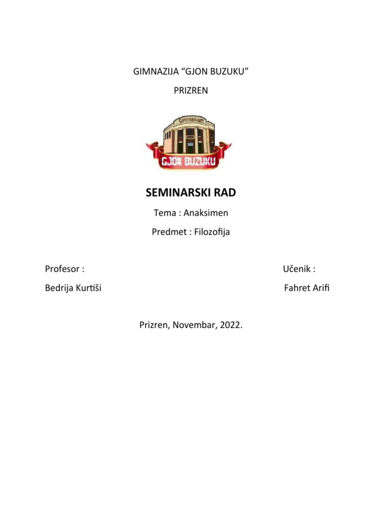 Anaksimen F | PDF