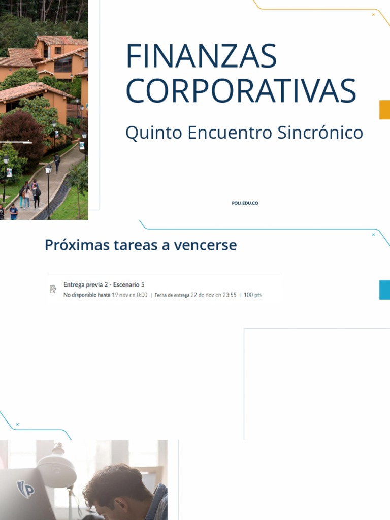 Finanzas Corporativas - Encuentro Sincrónico 5 | PDF | Business | Flujo ...