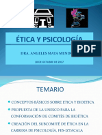 Conferencia Etica y Psicología 2017 Angeles