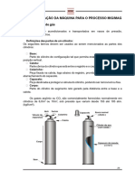 Preparação da máquina MIG/MAG: cilindros, reguladores e segurança