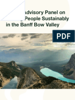 Expert Advisory Panel On Moving People Sustainably in The Banff Bow Valley