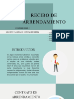 Contrato de arrendamiento: obligaciones y recibo de pago