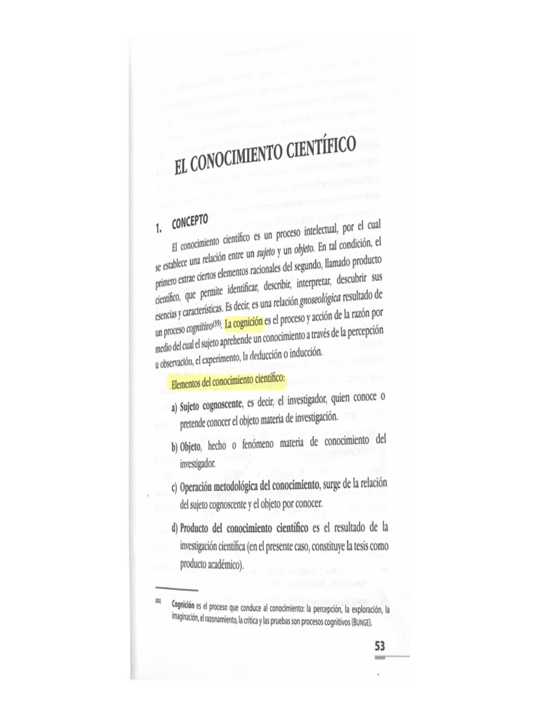 El Conocimiento Científico PDF
