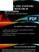 III-Topic 5 Finding The Answers To The Research Questions (Data Analysis Method)