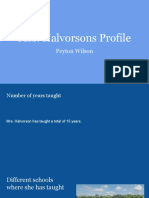 Mrs. Halvorsons Profile: Peyton Wilson