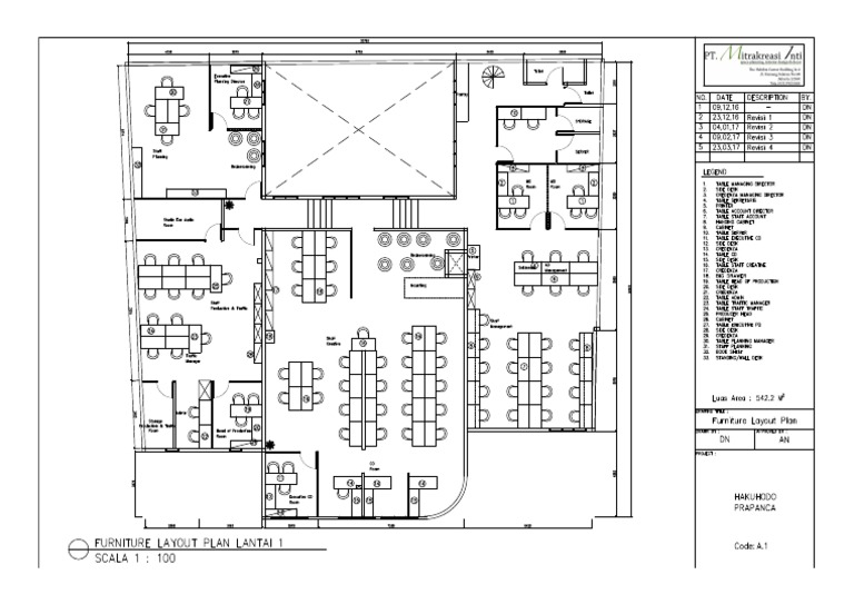 Furniture Layout Plan Lantai 1 - 230317 | PDF