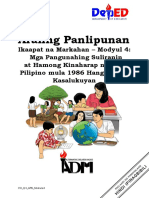 CO Q4 AP6 Module4 MgaPangunahingSuliraninatHamongKinaharapngmgaPilipinoMula1986HangganKasalukuyan Final-Copy Nov18