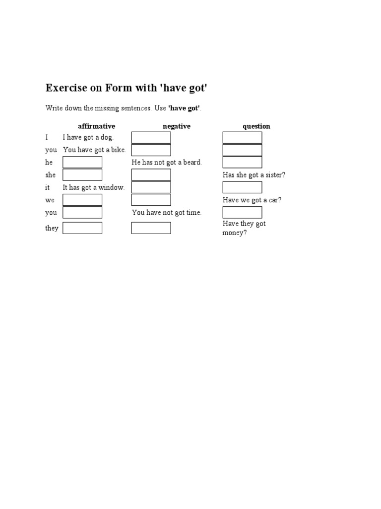 Exercise On Form With | PDF