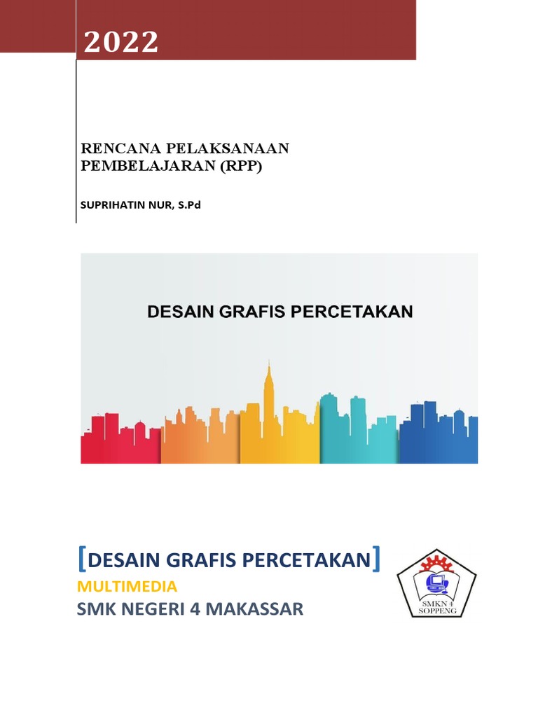 RPP Desain Grafis Percetakan | PDF