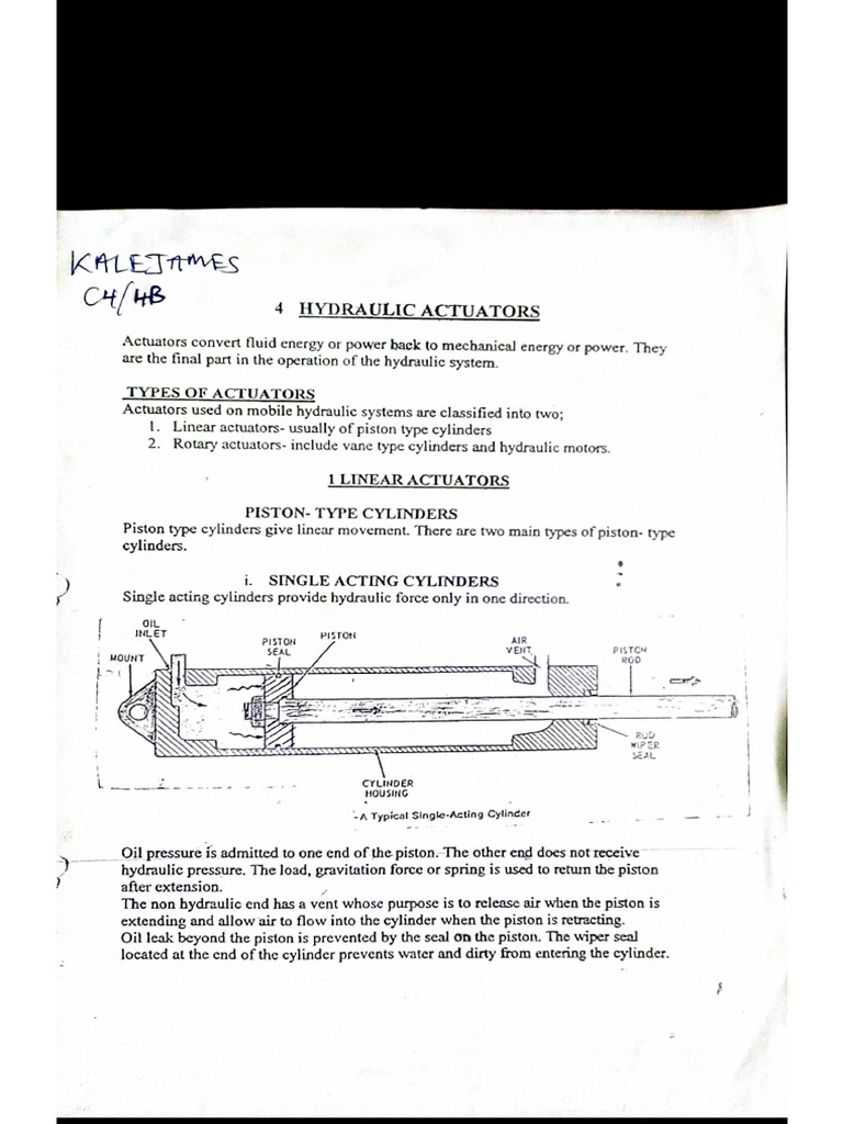 Hydraulic Actuators PDF