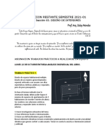 PROGRAMACION DISE Ëo INTERIORES 2021-01 Trab Asignados-Entregas-Correcciones