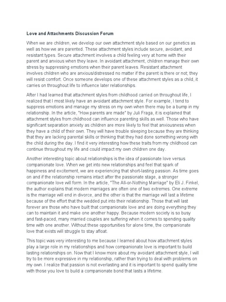 Understanding Avoidant Attachment Style | PDF | Attachment Theory | Anxiety