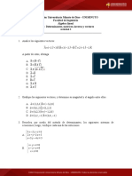 Álgebra lineal - Determinantes, matrices e inversas