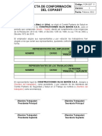 Formato Acta de Conformación Copasst