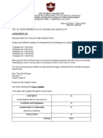 MIDTERM ASSIGNMENT Magdalino James Francis 1ST YEAR 2 BSTM