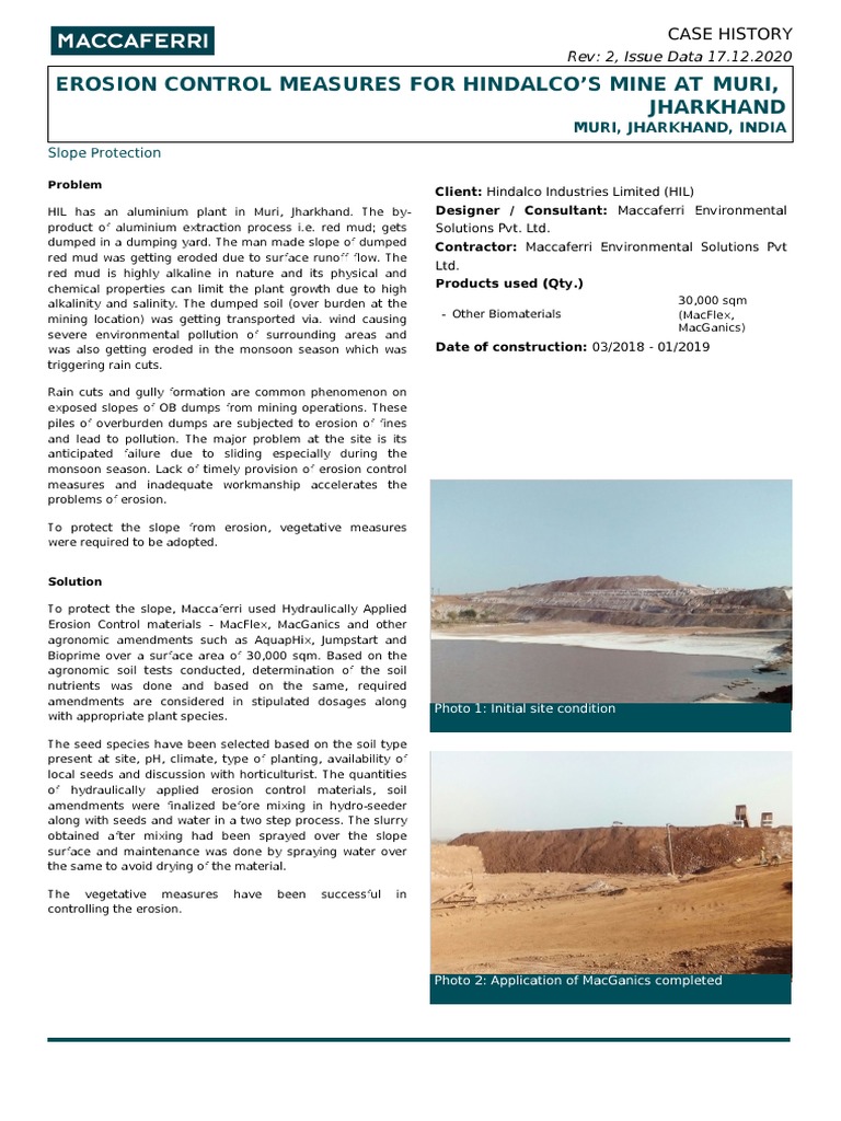 Erosion Control Measures PDF Erosion Soil