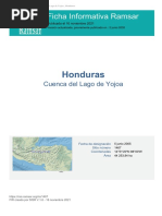 Ramsar Lago de Yojoa | PDF | Humedal | Agua