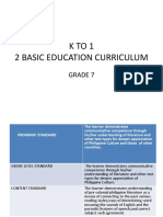 K To 12 Basic Education Curriculum. Report (Autosaved)