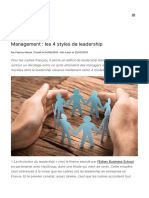 Management - Les 4 Styles de Leadership - HelloWork