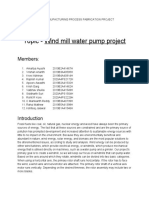 Group 16 - Design of Wind Mill Water Pump Project