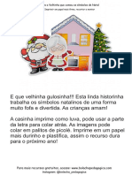 Luva A Velhinha Que Comeu Os Simbolos de Natal Bolacha Pedagogica