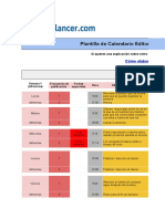 Calendario Editorial de Social Media para Redes Sociales