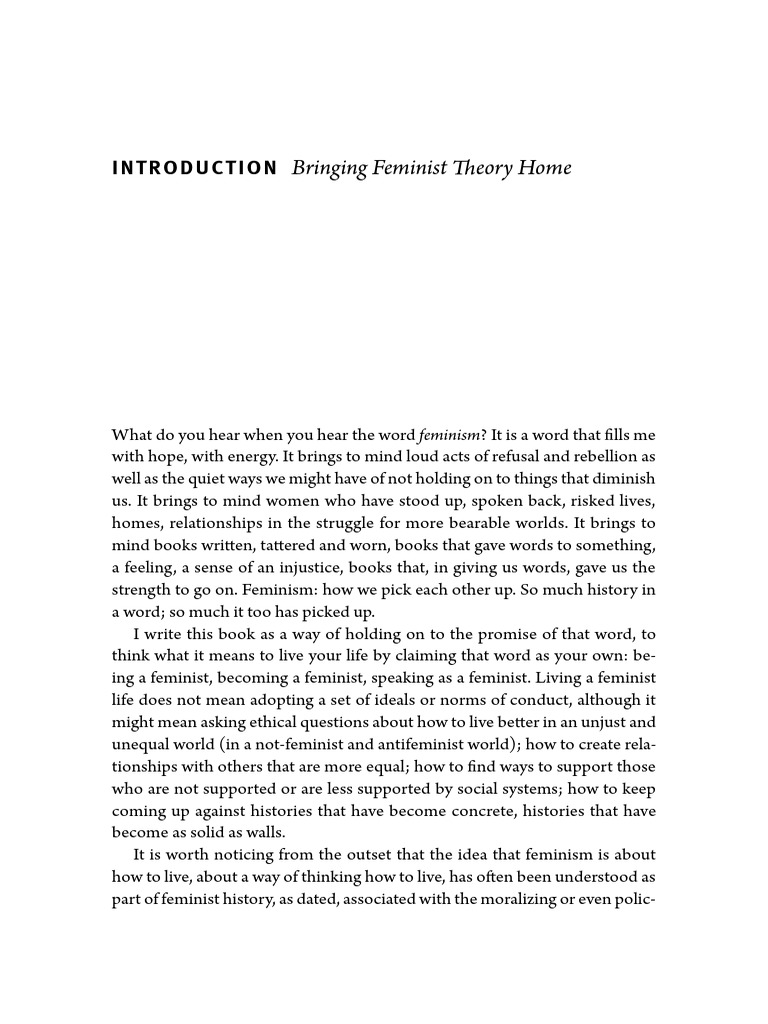 Living a Feminist Life: An Introduction | PDF | Feminism | Gender Studies