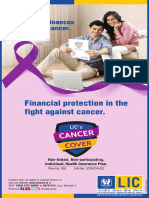 LIC - Cancer Cover - Brochure - 9 Inch X 8 Inch - Eng - Single Pages