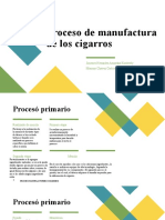 Proceso de Manufactura de Los Cigarros