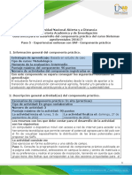 Guía para El Desarrollo Del Componente Práctico y Rúbrica de Evaluación - Unidad 3 - Paso 5 - Componente Práctico - Salida de Campo