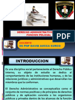 CLASE MODELO DE LA ASIGNATURA DE DERECHO ADMINISTRATIVO EN LA FUNCION POLICIAL