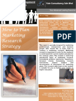 How To Plan Marketing Research Strategy