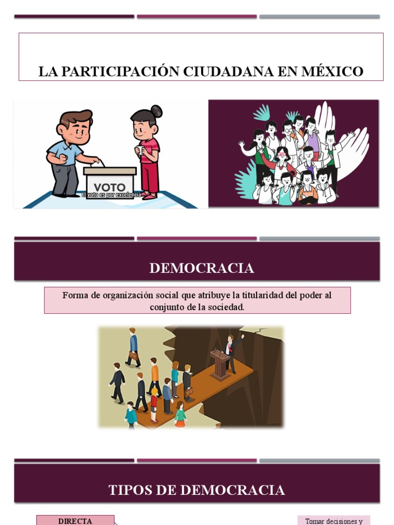 La Participación Ciudadana en México | PDF | Democracia | Ideologías ...