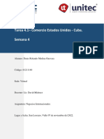 Tarea 4.1 Comercio Estados Unidos - Cuba