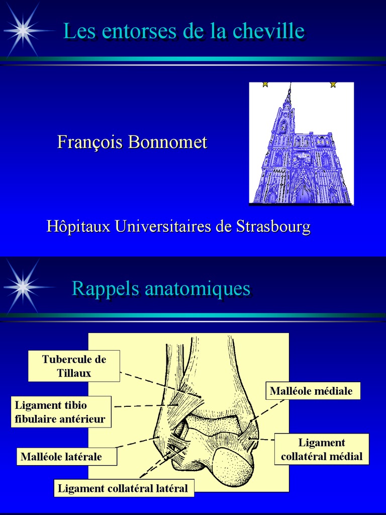 Classification des entorses de cheville | PDF | Pied | Trouble ...