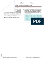 Assignment #4 - OnLINE - Confidence Intervals of Z