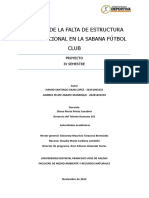 Efectos de La Falta de Estructura Organizacional en La Sabana Fútbol Club