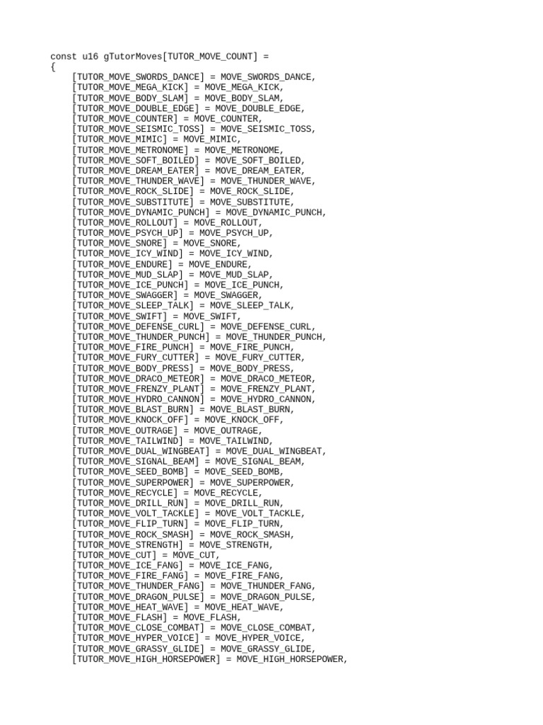 Tutor Learnsets | PDF | Computer Programming