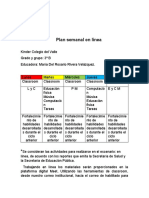 Plan Semanal en Línea Del 23 Al 27 Nov